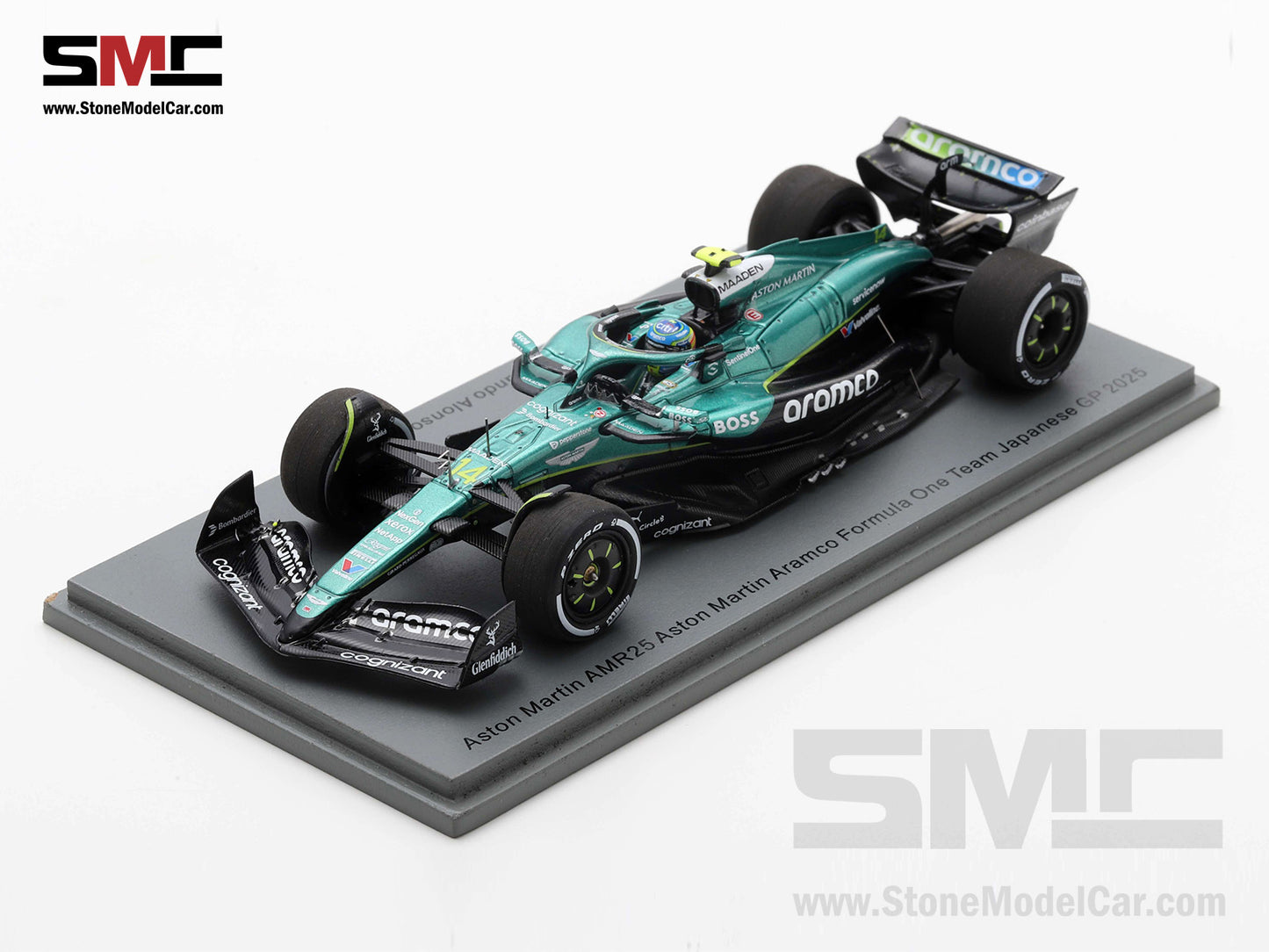 Aston Martin F1 AMR25 #14 Fernando Alonso Japanese GP 2025 Spark 1:43 S9589