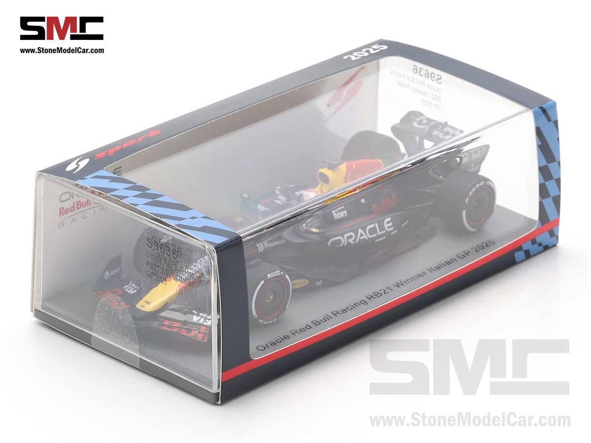 Red Bull F1 RB21 #1 Max Verstappen Italy Monza GP Winner 2025 Spark 1:43 S9636