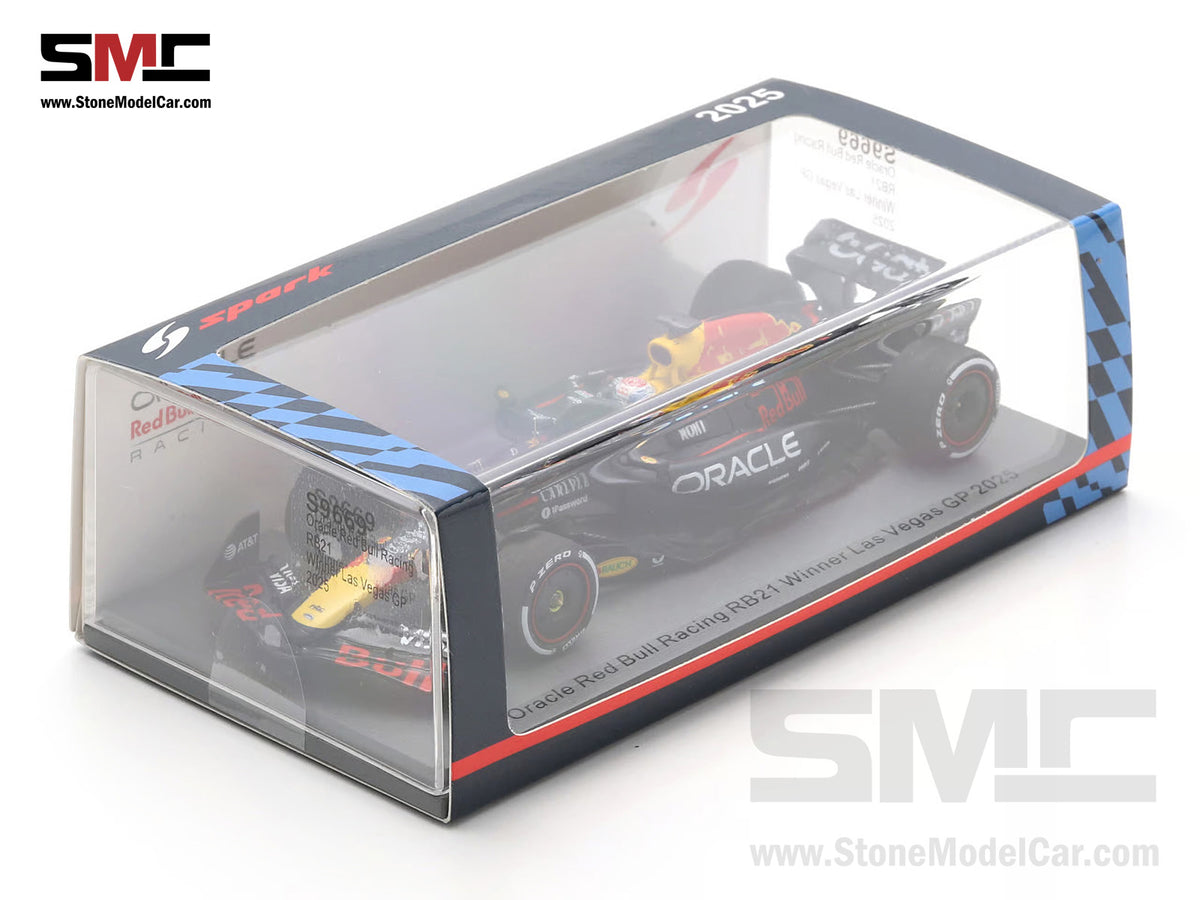 Red Bull F1 RB21 #1 Max Verstappen US Las Vegas GP Winner 2025 1:43 Spark S9669