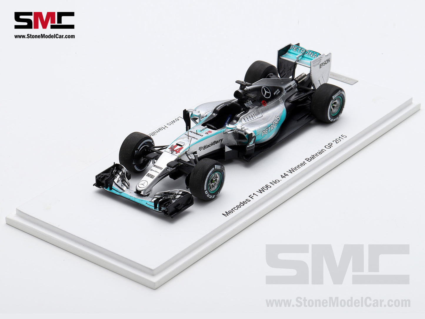 Mercedes F1 W06 #44 Lewis Hamilton Bahrain GP 2015 3x World Champion 1:43 Spark Special Figure Edition