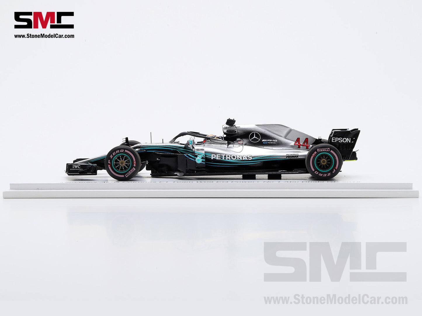 Mercedes F1 W09 #44 Lewis Hamilton Abu Dhabi GP Practice 2018 5x World Champion 1:43 Spark