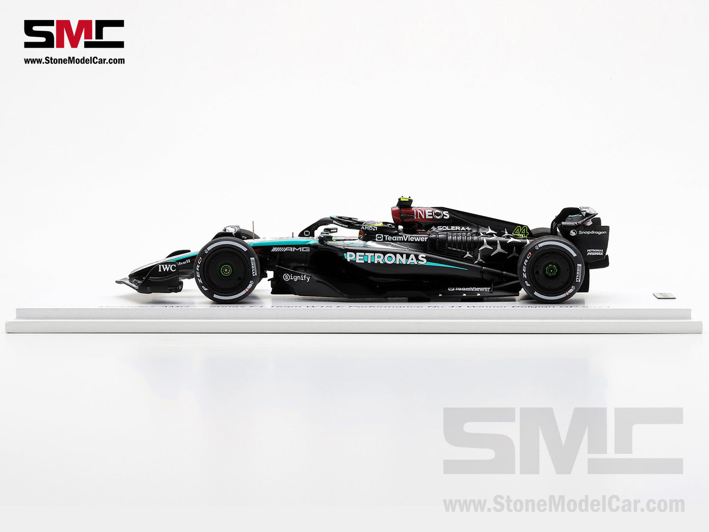Mercedes F1 W15 #44 Lewis Hamilton Belgium GP 2024 Winner Spark 1:43 Special Figure Edition