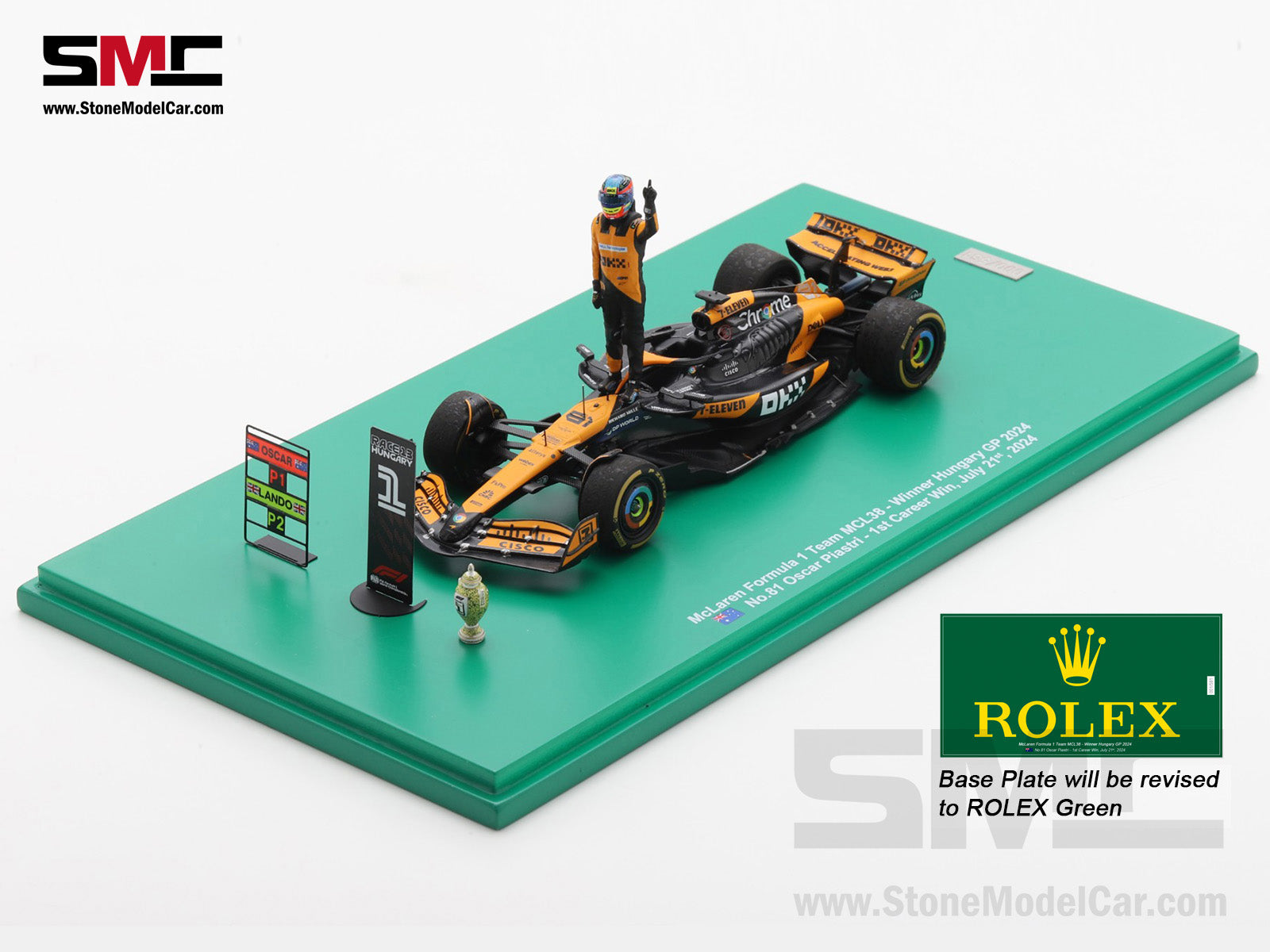 Modellino Mclaren MCL38 F1 2024 Oscar Piastri Scala 1:43 Burago con pilota e vetrina Modellino Mclaren MCL38 F1 2024 Oscar Piastri Scala 1:43 Burago con pilota e vetrina