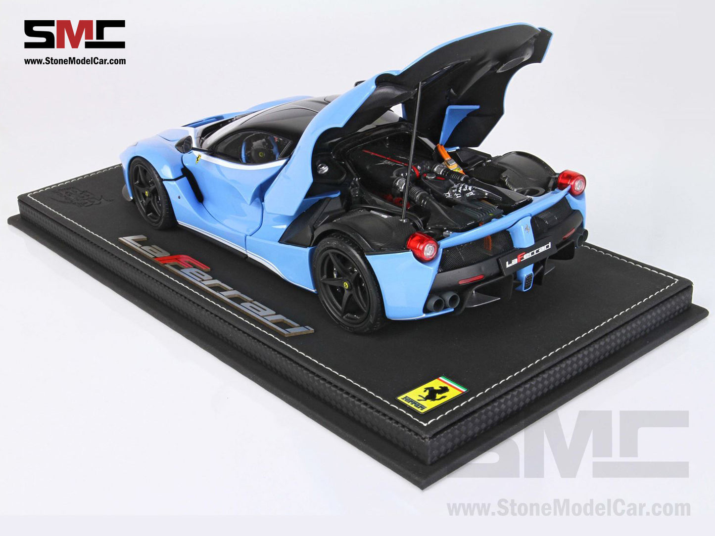 BBR High End Ferrari 1:18 LaFerrari Baby Blue Diecast Full Open Tailor Made