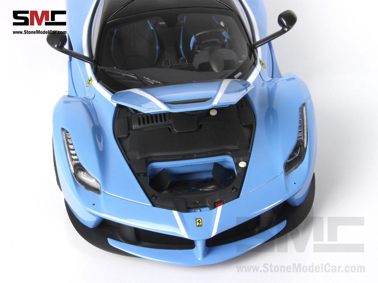 BBR High End Ferrari 1:18 LaFerrari Baby Blue Diecast Full Open Tailor Made