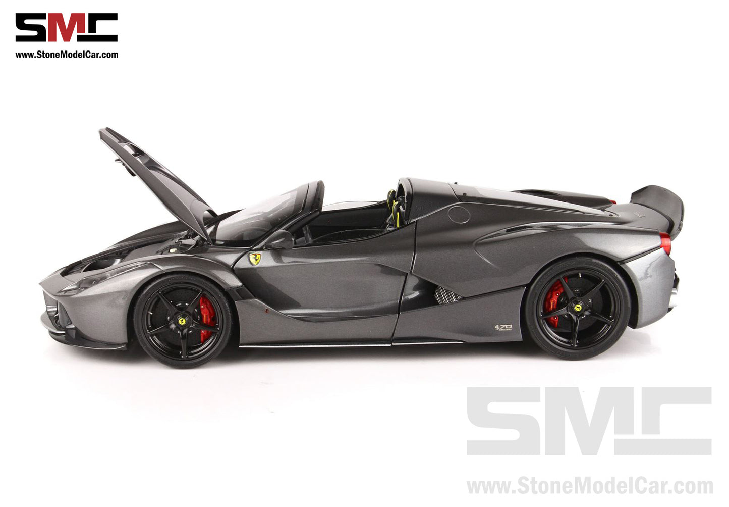 BBR High End Ferrari 1:18 LaFerrari APERTA King of Mandopop Jay Chou Gray Iron Color Full Open