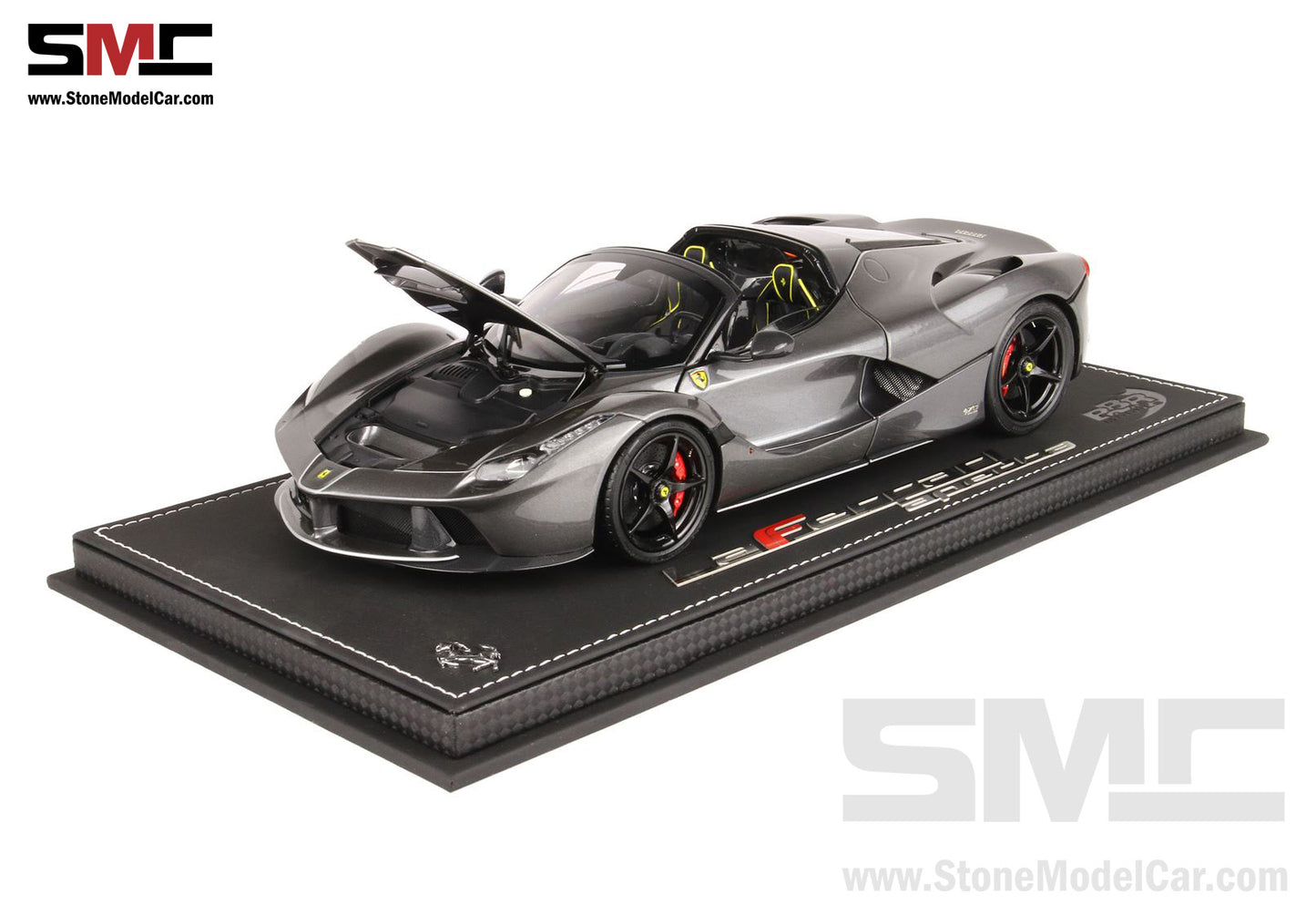 BBR High End Ferrari 1:18 LaFerrari APERTA King of Mandopop Jay Chou Gray Iron Color Full Open