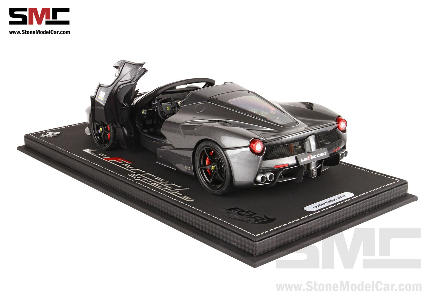 BBR High End Ferrari 1:18 LaFerrari APERTA King of Mandopop Jay Chou Gray Iron Color Full Open