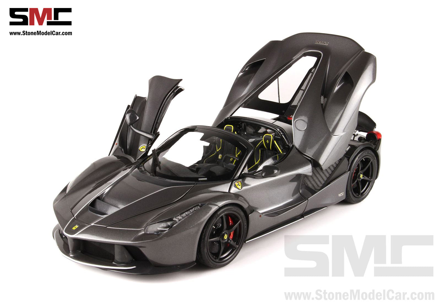 BBR High End Ferrari 1:18 LaFerrari APERTA King of Mandopop Jay Chou Gray Iron Color Full Open