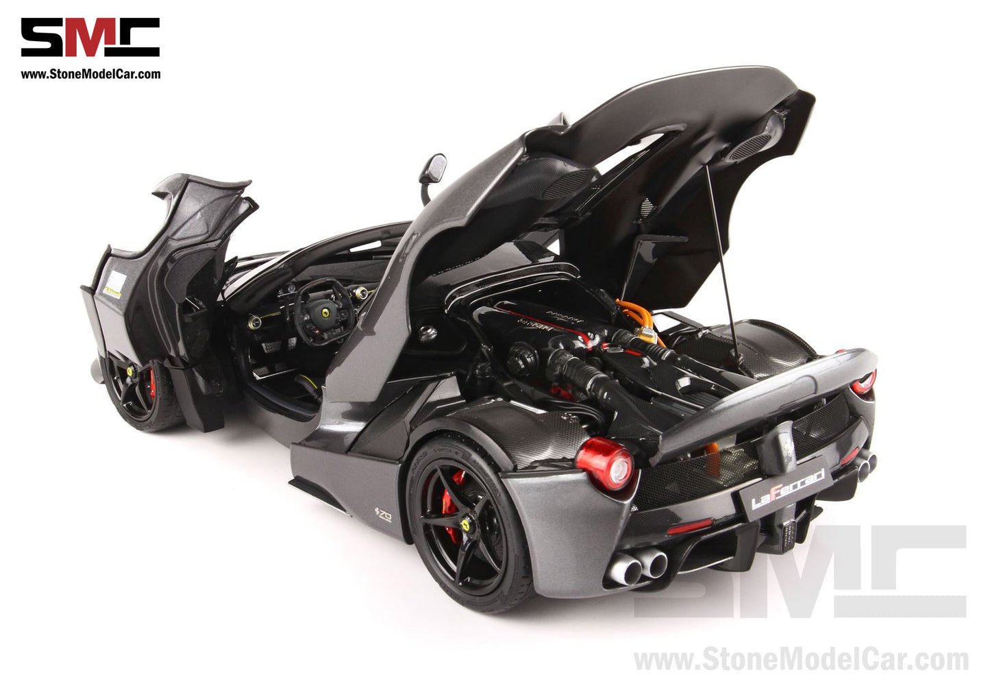 BBR High End Ferrari 1:18 LaFerrari APERTA King of Mandopop Jay Chou Gray Iron Color Full Open