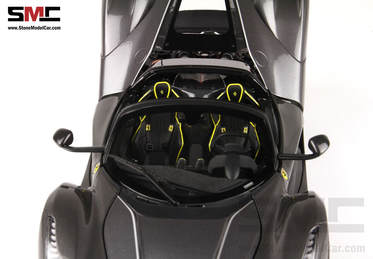 BBR High End Ferrari 1:18 LaFerrari APERTA King of Mandopop Jay Chou Gray Iron Color Full Open