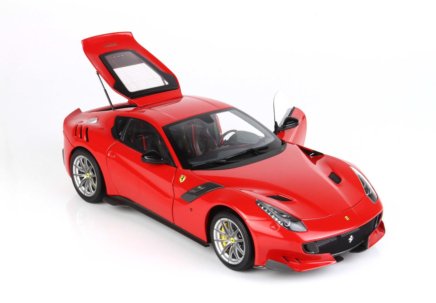 BBR High End Ferrari 1:18 F12 TDF Rosso Corsa 322 Red Diecast Full Open