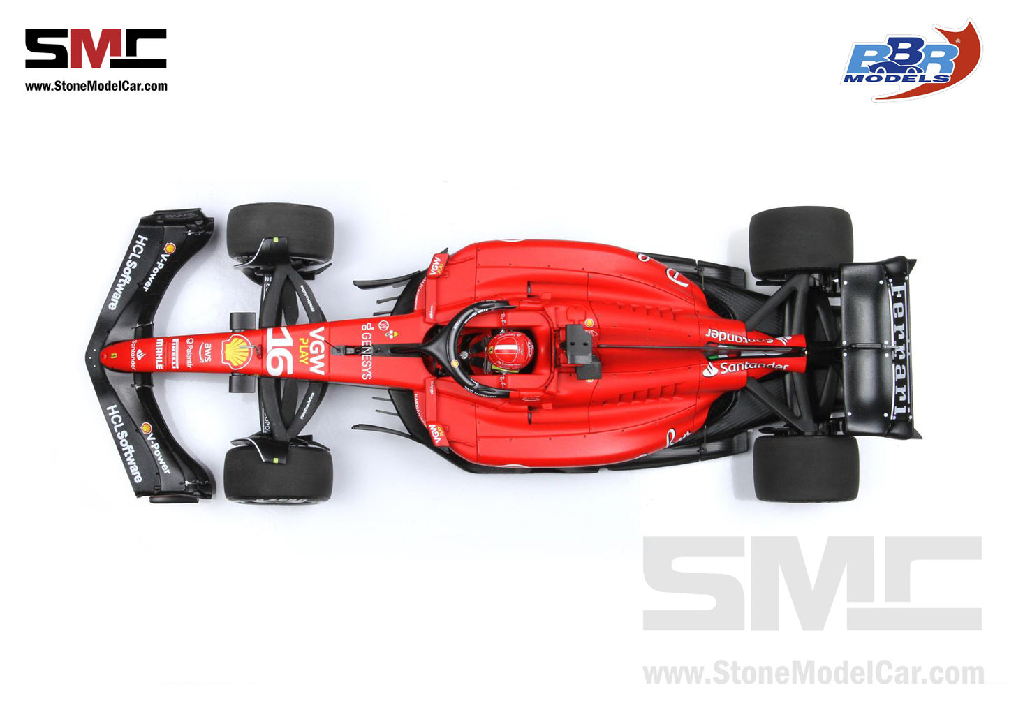 Ferrari F1 SF-23 #16 Charles Leclerc Singapore GP 2023 BBR 1:18 Polifoam Packaging