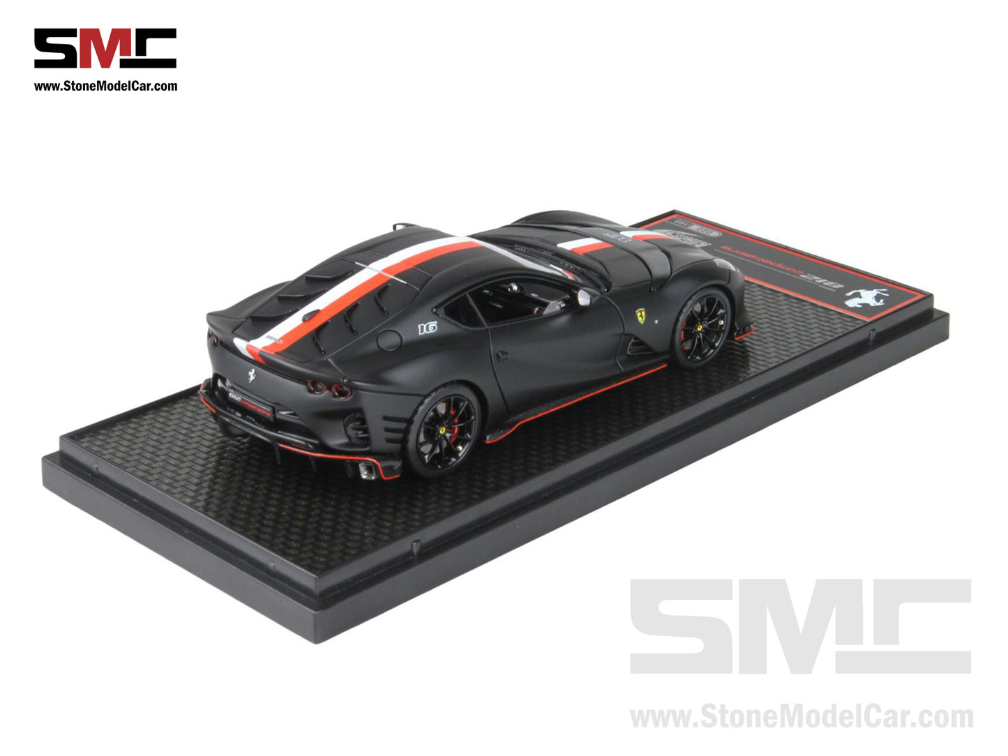 BBR Ferrari 812 Competizione 2023 Matt Black F1 #16 Charles Leclerc 1:43 Limited 169 pcs