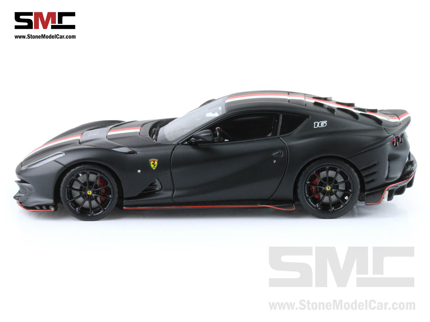 BBR Ferrari 812 Competizione 2023 Matt Black F1 #16 Charles Leclerc 1:43 Limited 169 pcs