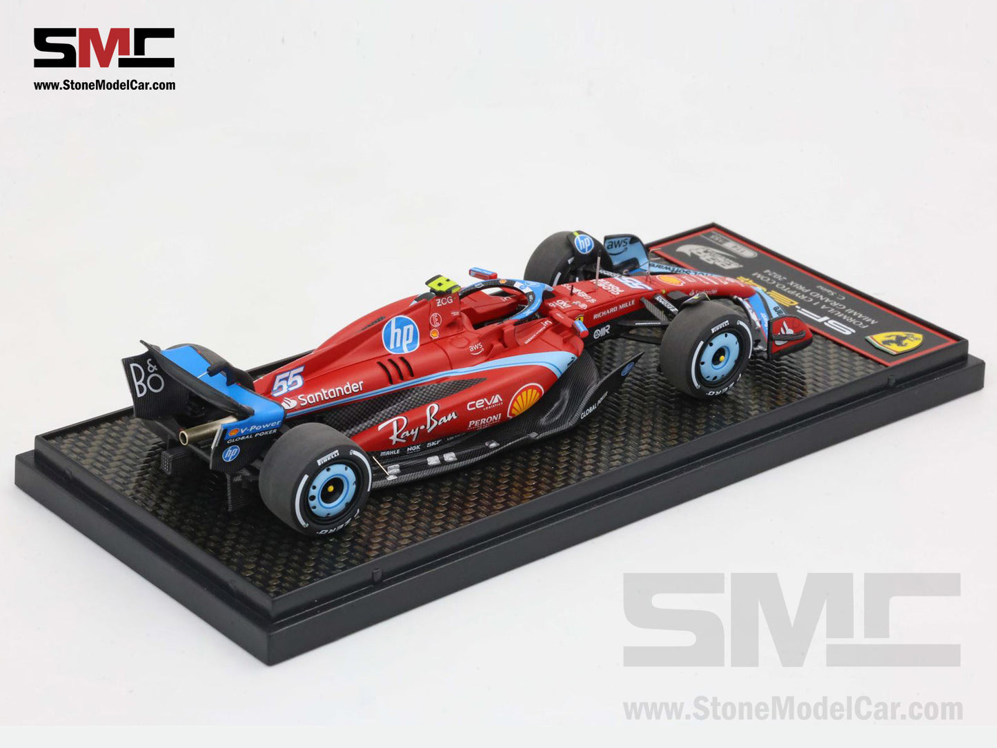 Ferrari F1 SF-24 #55 Carlos Sainz USA Miami GP 2024 BBR 1:43 BBRC301B
