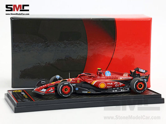 Ferrari F1 SF-24 #55 Carlos Sainz 3rd Monaco GP 2024 BBR 1:43 BBRC303B