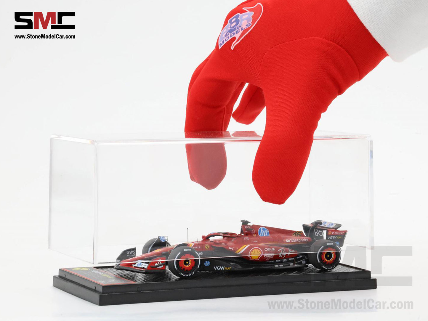 Ferrari F1 SF-24 #16 Charles Leclerc Winner Italy GP 2024 BBR 1:43 BBRC307A