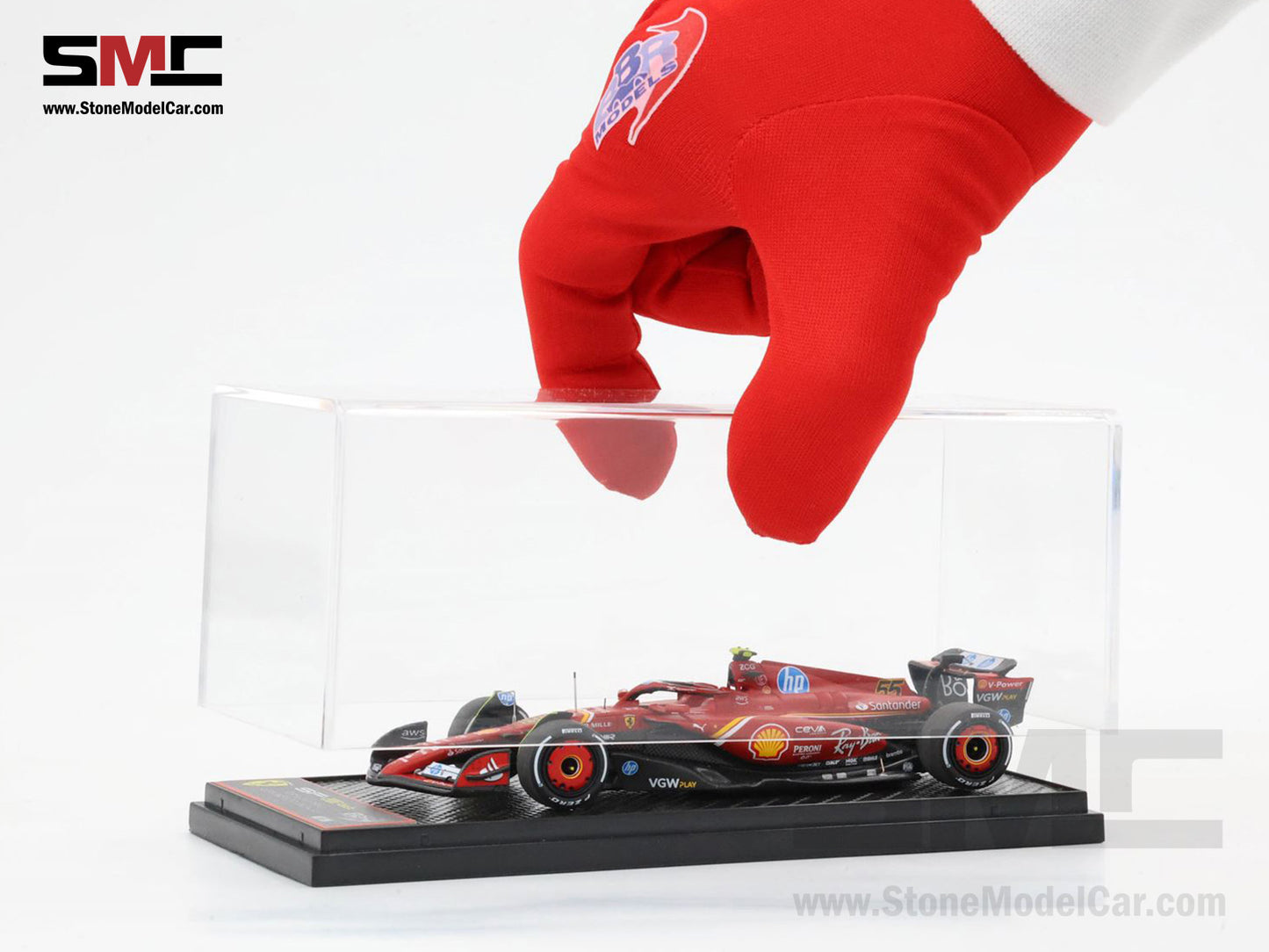 Ferrari F1 SF-24 #55 Carlos Sainz Italy GP Monza 2024 BBR 1:43 BBRC307B