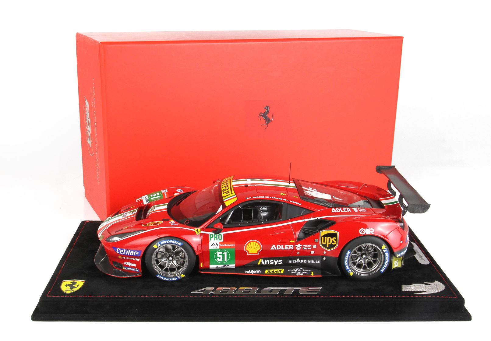 BBRC252 Ferrari 488 GTE PRO Corse #51 24 Heures du Mans 2020 1/43 BBR BBRC252 Ferrari 488 GTE PRO Corse #51 24 Heures du Mans 2020 1/43 BBR