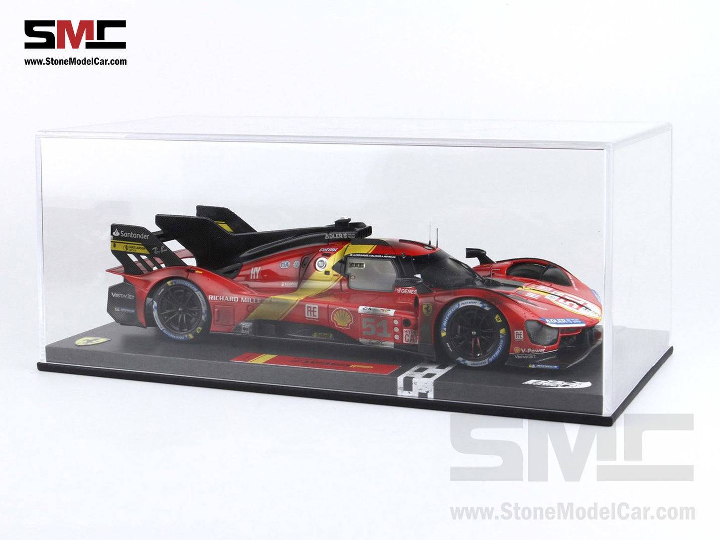 Ferrari 499P #51 AF CORSE Winner 24H Le Mans 2023 BBR 1:18 P18235DIRTY