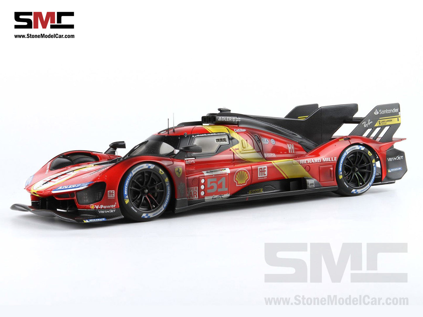 Ferrari 499P #51 AF CORSE Winner 24H Le Mans 2023 BBR 1:18 P18235DIRTY