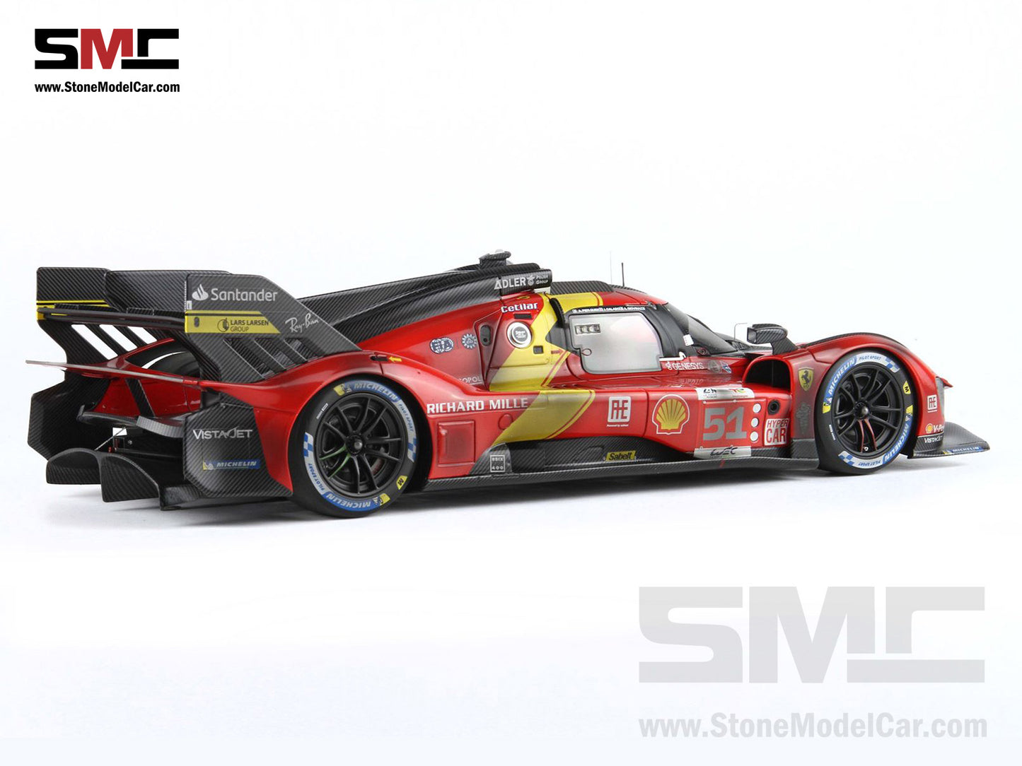 Ferrari 499P #51 AF CORSE Winner 24H Le Mans 2023 BBR 1:18 P18235DIRTY