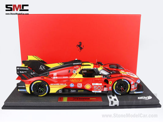 Ferrari 499P #50 AF CORSE Winner 24H Le Mans 2024 BBR 1:18 P18252A