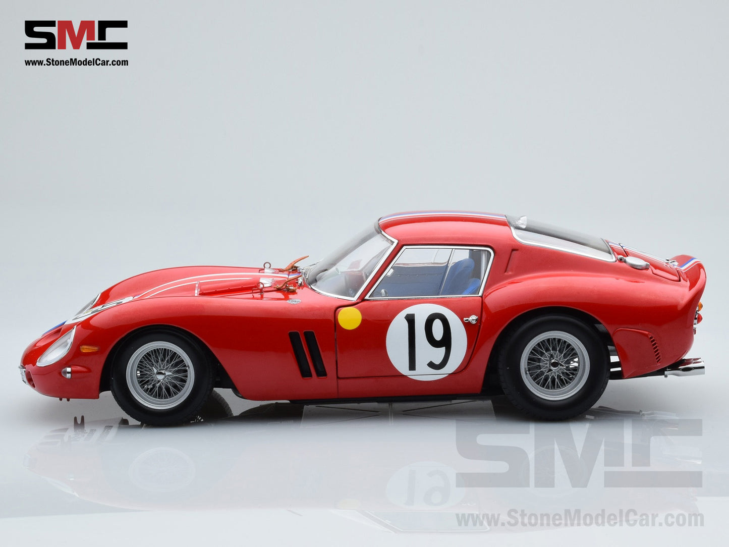 Kyosho 1:18 Ferrari 250 GTO #19 2nd (Winner GT3.0 class) 24h Le Mans 1962 08438A