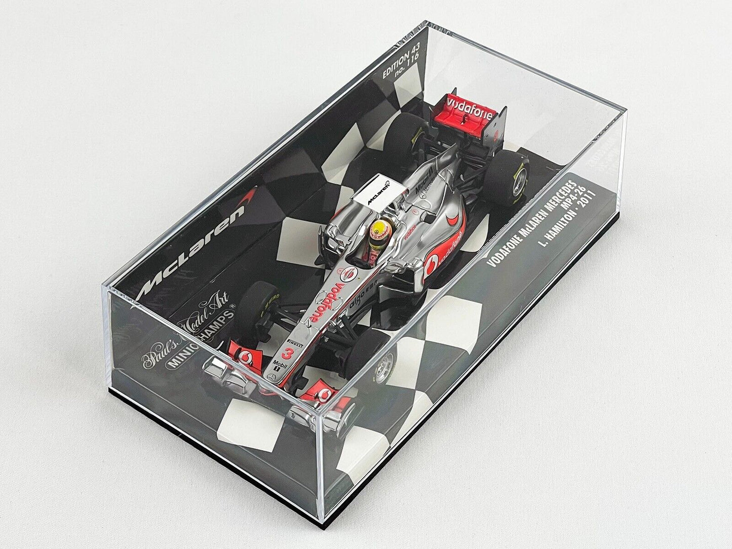 Vodafone Mclaren Mercedes F1 MP4-26 #3 Lewis Hamilton Season 2011 MINICHAMPS 1:43