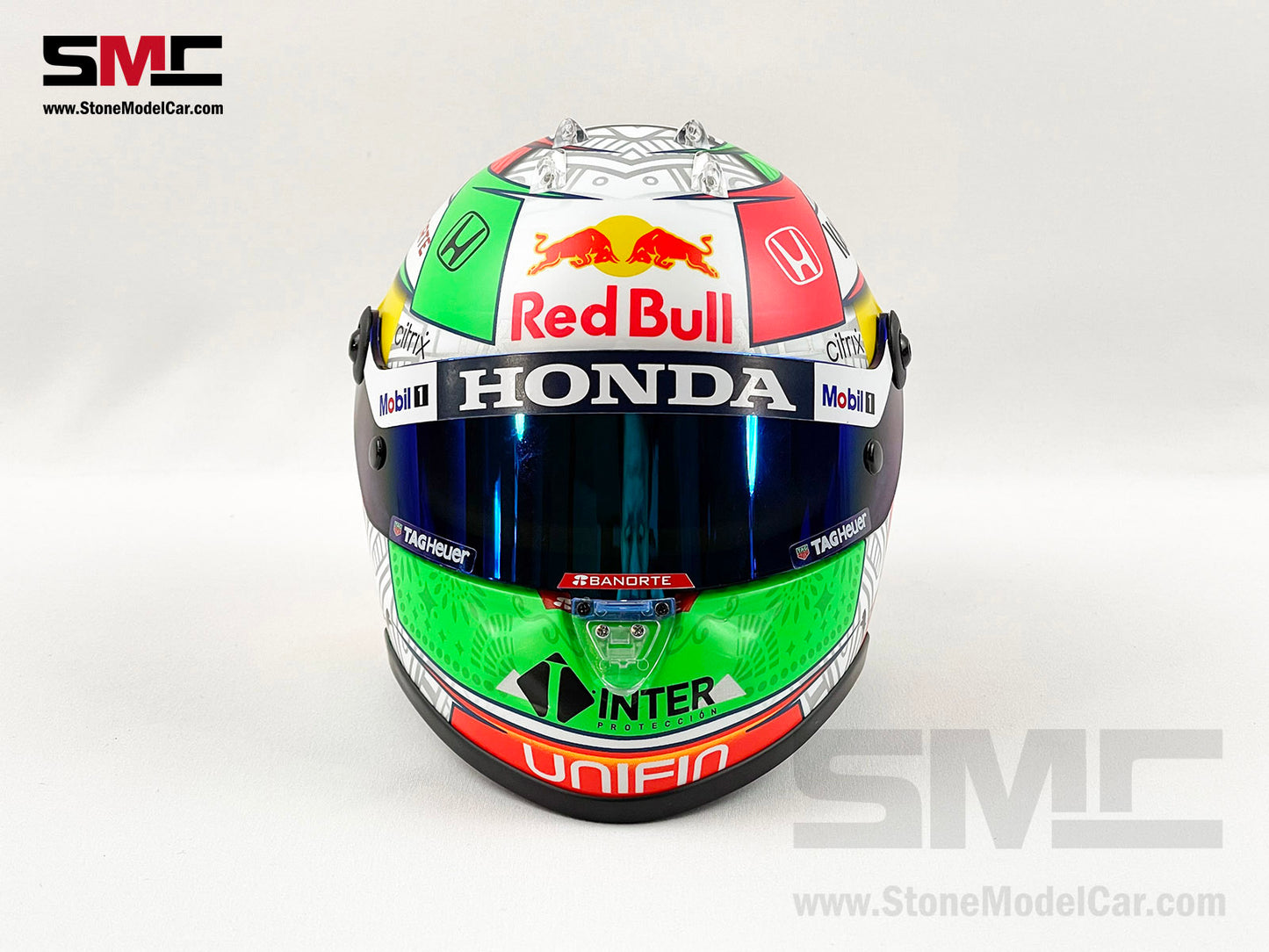Red Bull F1 RB16B #11 Sergio Perez Mexico GP Podium 2021 Schuberth 1:2 Helmet