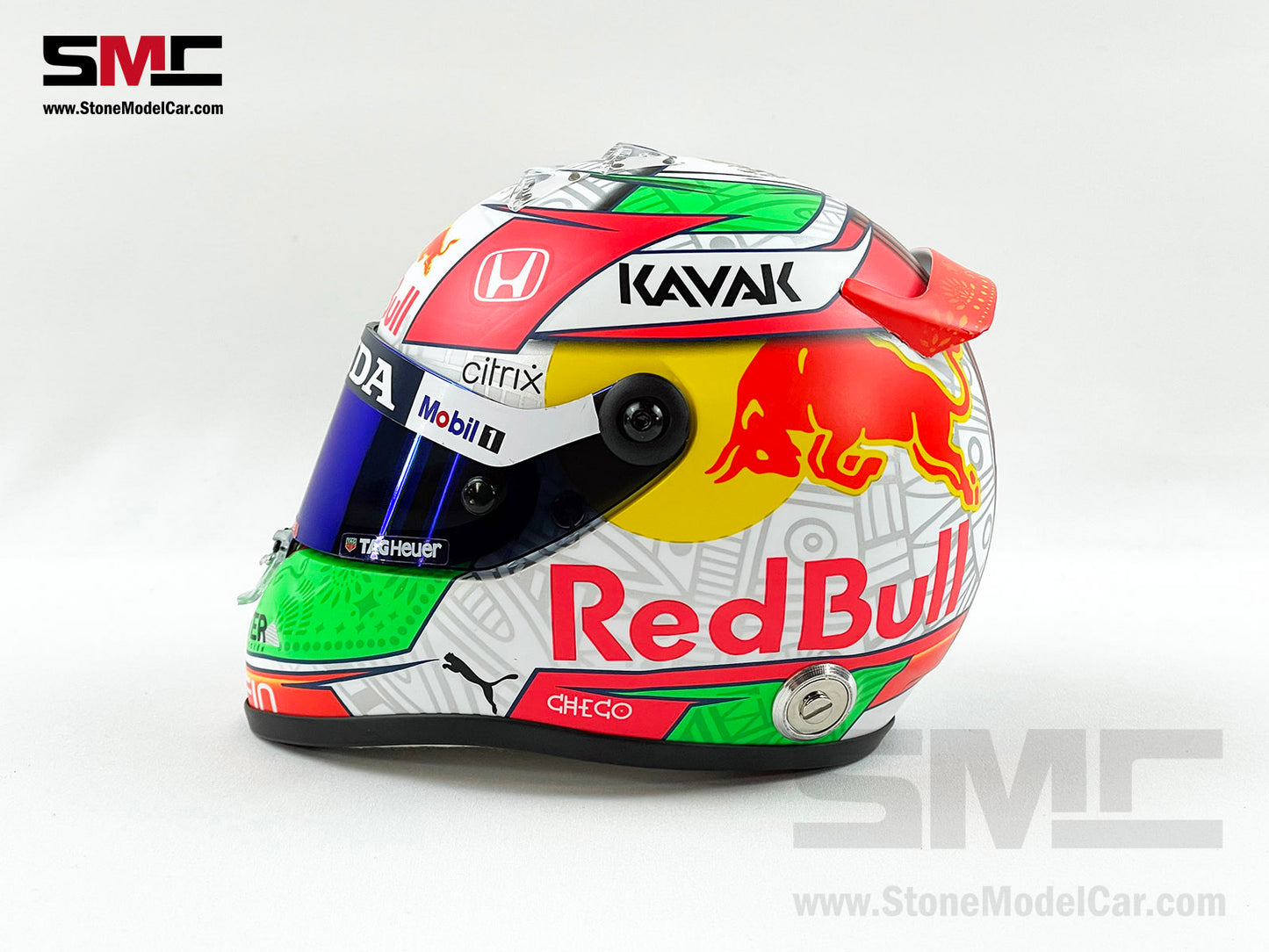 Red Bull F1 RB16B #11 Sergio Perez Mexico GP Podium 2021 Schuberth 1:2 Helmet