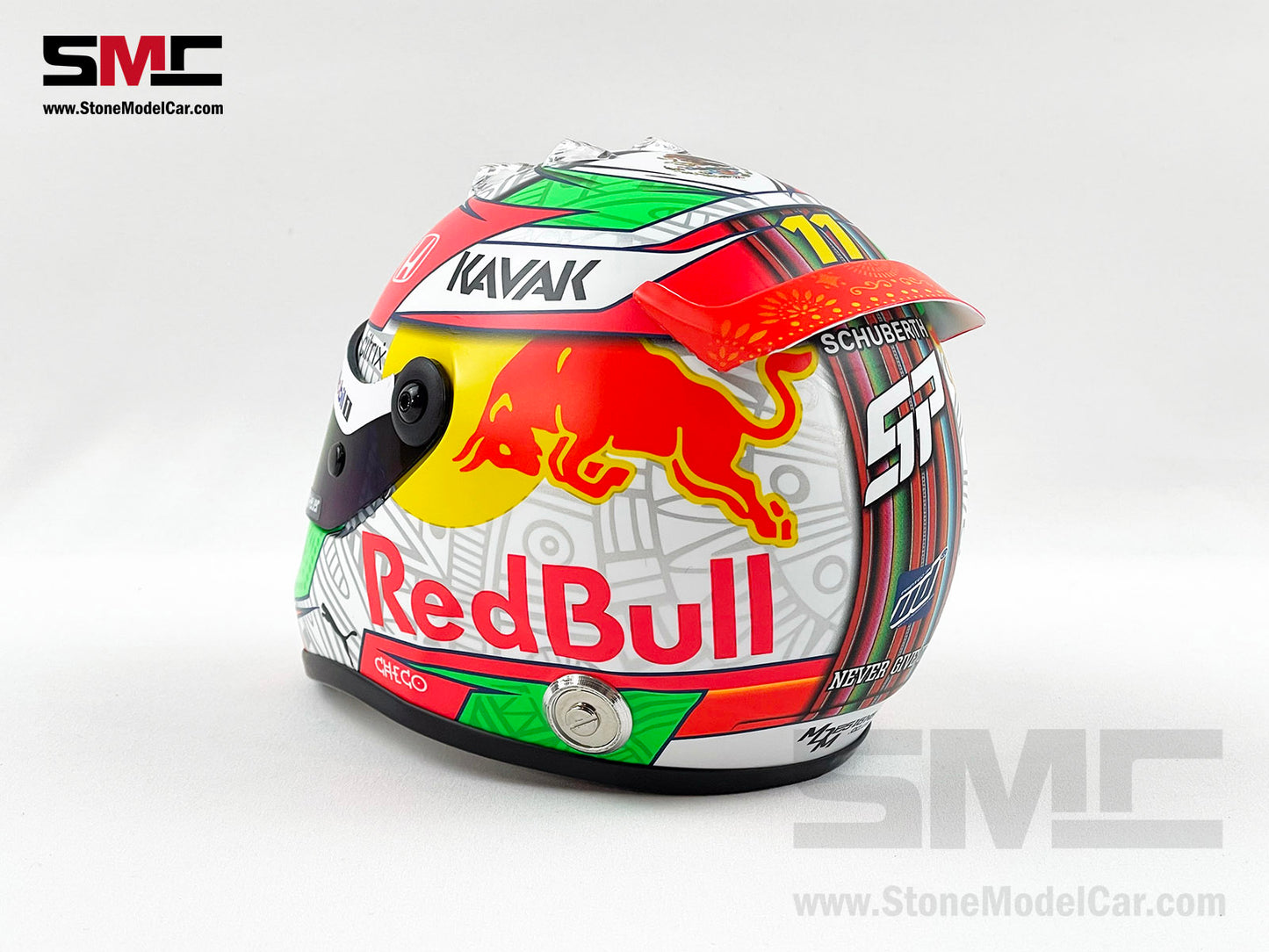 Red Bull F1 RB16B #11 Sergio Perez Mexico GP Podium 2021 Schuberth 1:2 Helmet