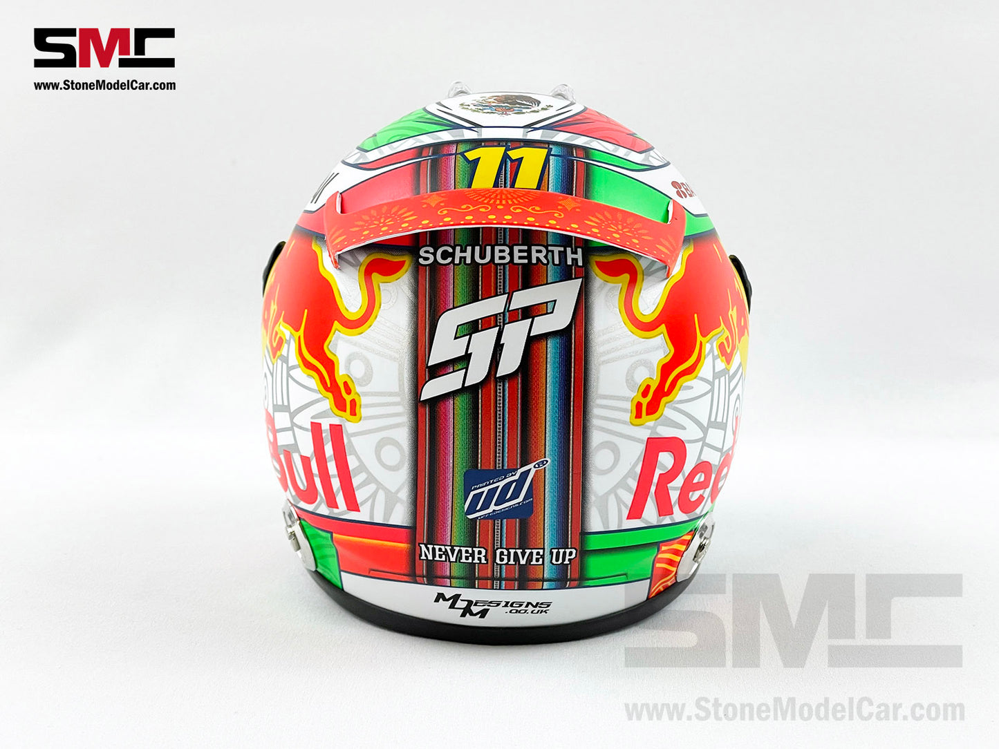 Red Bull F1 RB16B #11 Sergio Perez Mexico GP Podium 2021 Schuberth 1:2 Helmet