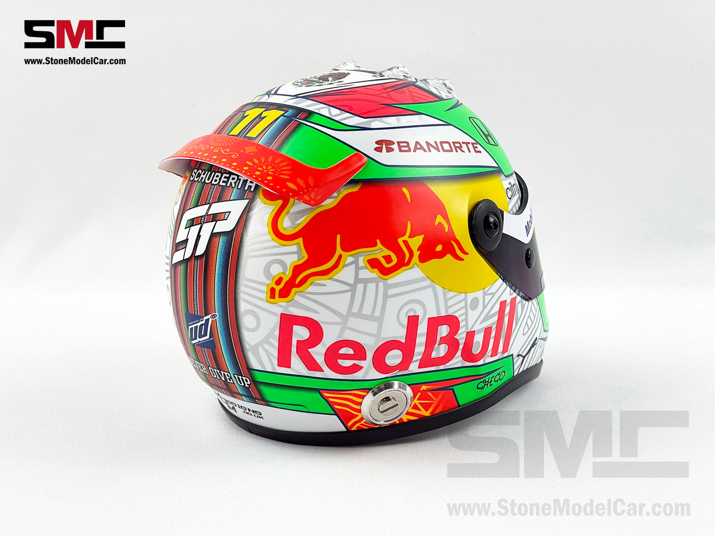 Red Bull F1 RB16B #11 Sergio Perez Mexico GP Podium 2021 Schuberth 1:2 Helmet