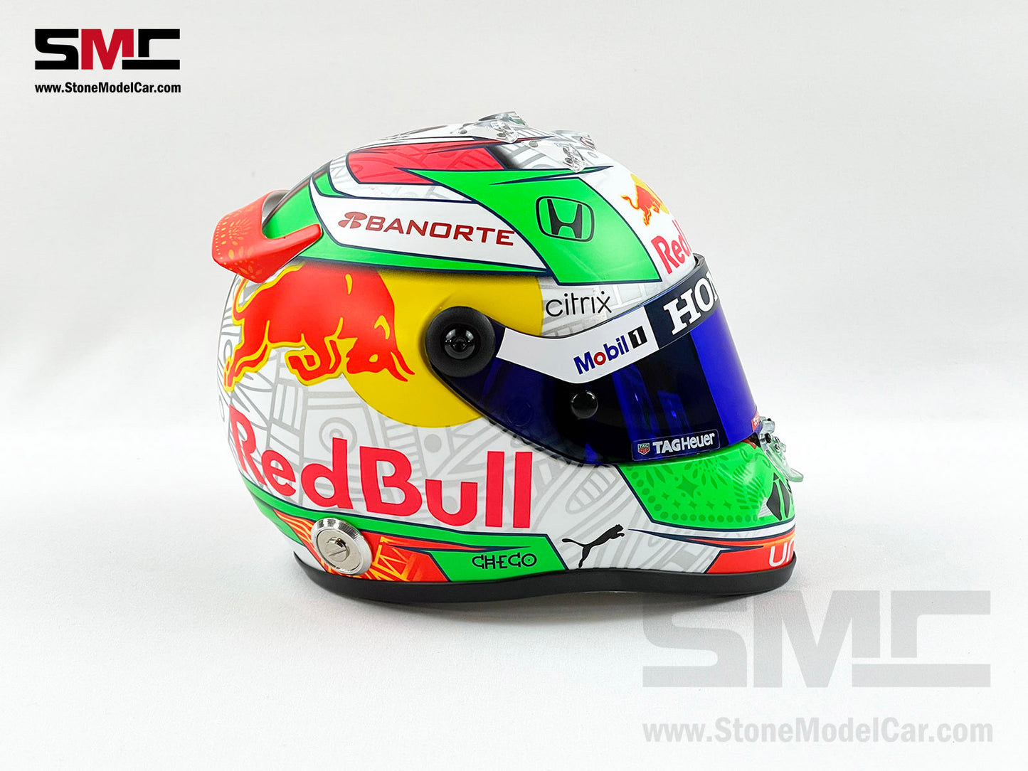Red Bull F1 RB16B #11 Sergio Perez Mexico GP Podium 2021 Schuberth 1:2 Helmet