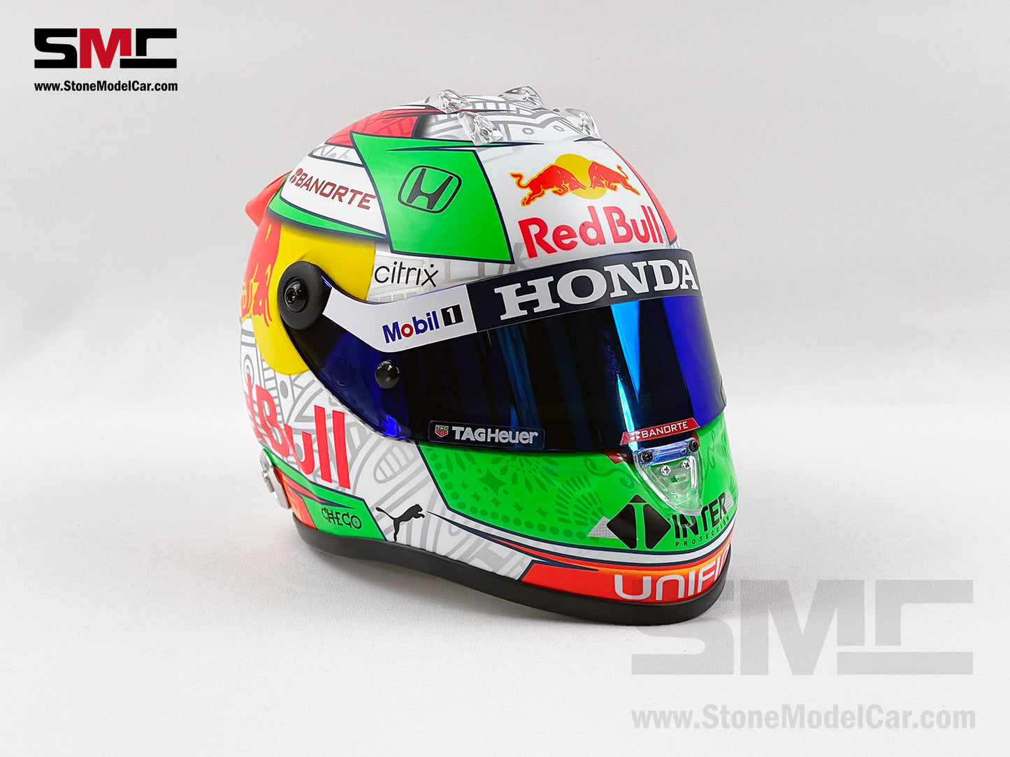 Red Bull F1 RB16B #11 Sergio Perez Mexico GP Podium 2021 Schuberth 1:2 Helmet