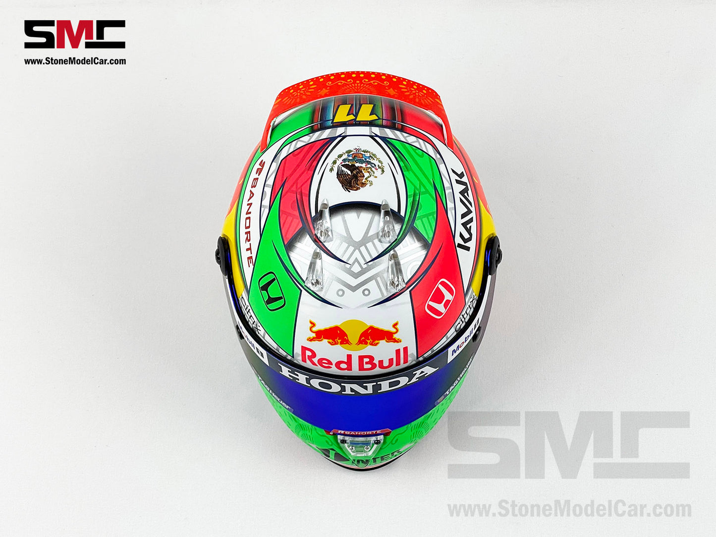 Red Bull F1 RB16B #11 Sergio Perez Mexico GP Podium 2021 Schuberth 1:2 Helmet