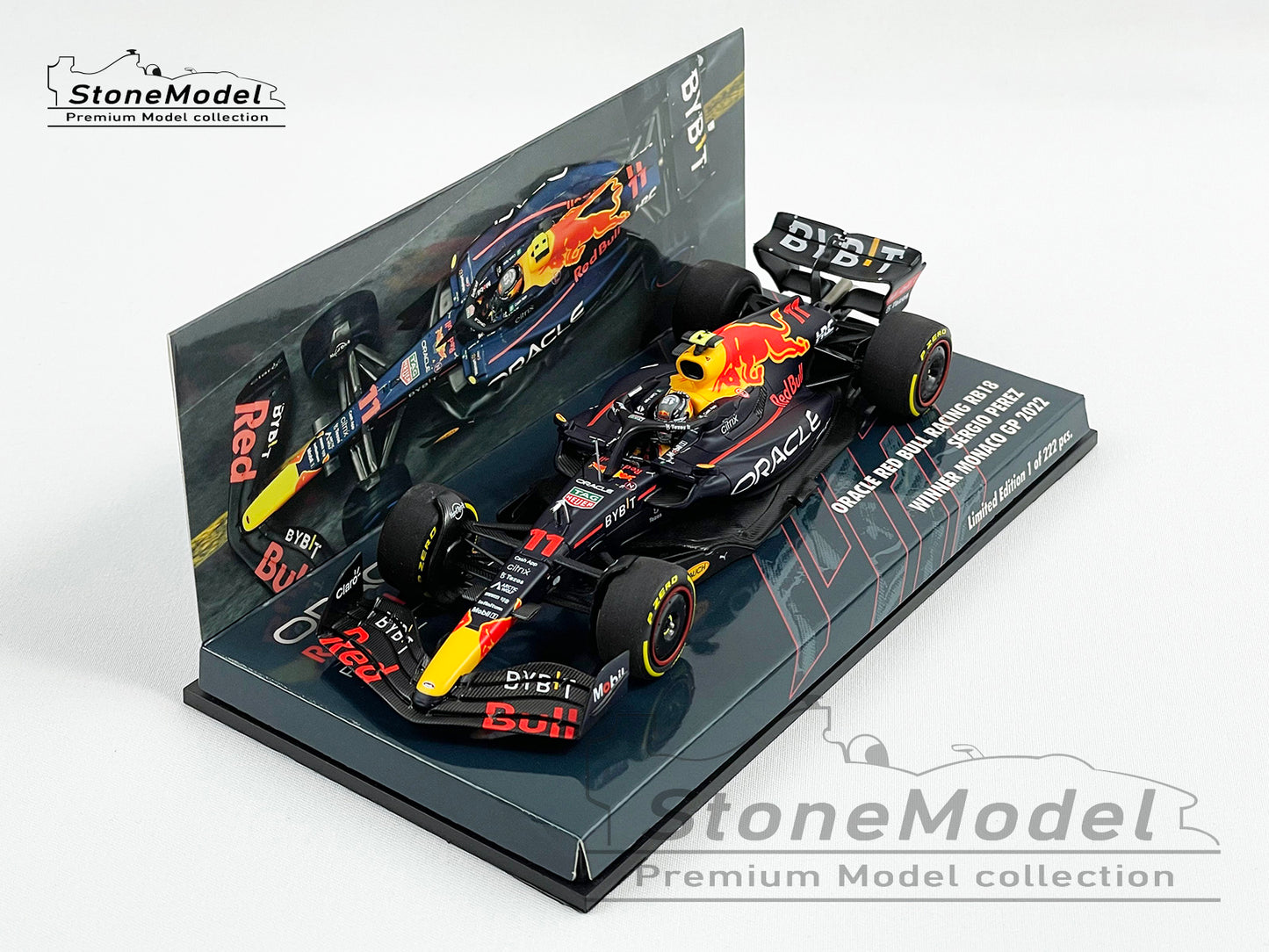 2022 Red Bull F1 RB18 #11 Sergio Perez Monaco GP Winner 1:43 MINICHAMPS