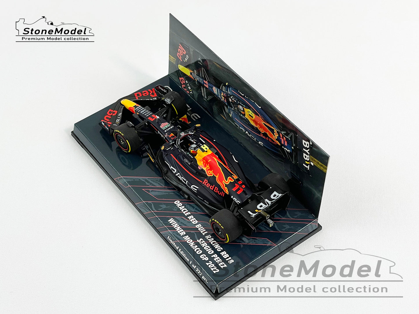 2022 Red Bull F1 RB18 #11 Sergio Perez Monaco GP Winner 1:43 MINICHAMPS