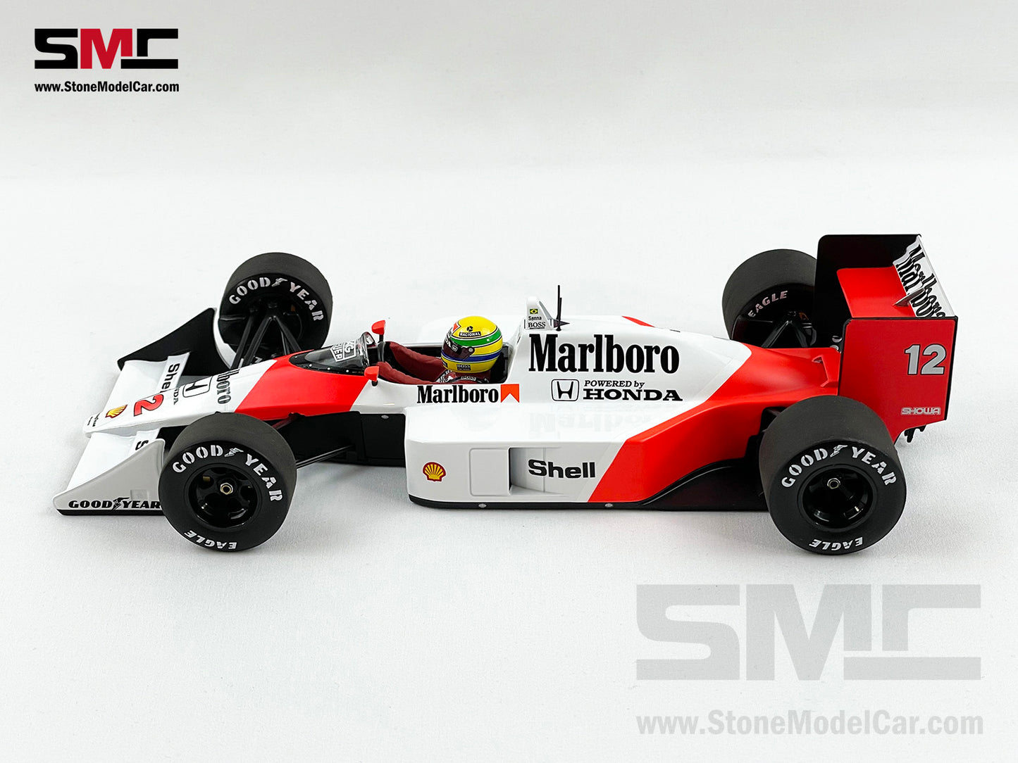 Mclaren F1 MP4/4 Ayrton Senna Japan 1988 World Champion 1:18 MINICHAMPS with Decal