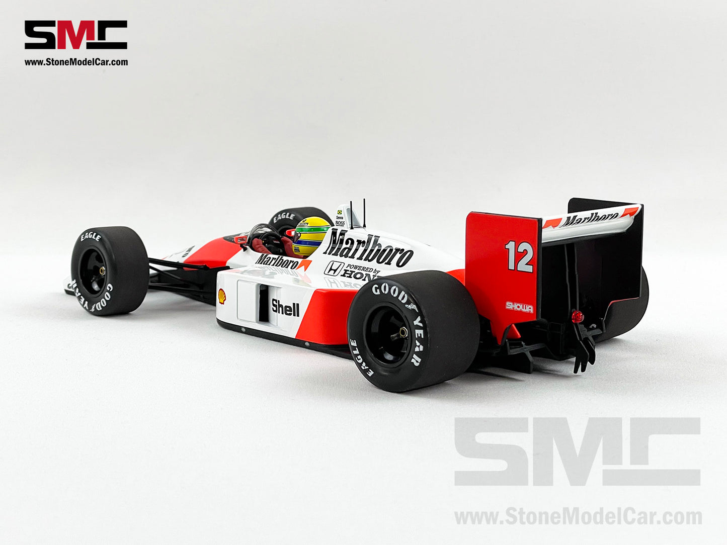 Mclaren F1 MP4/4 Ayrton Senna Japan 1988 World Champion 1:18 MINICHAMPS with Decal