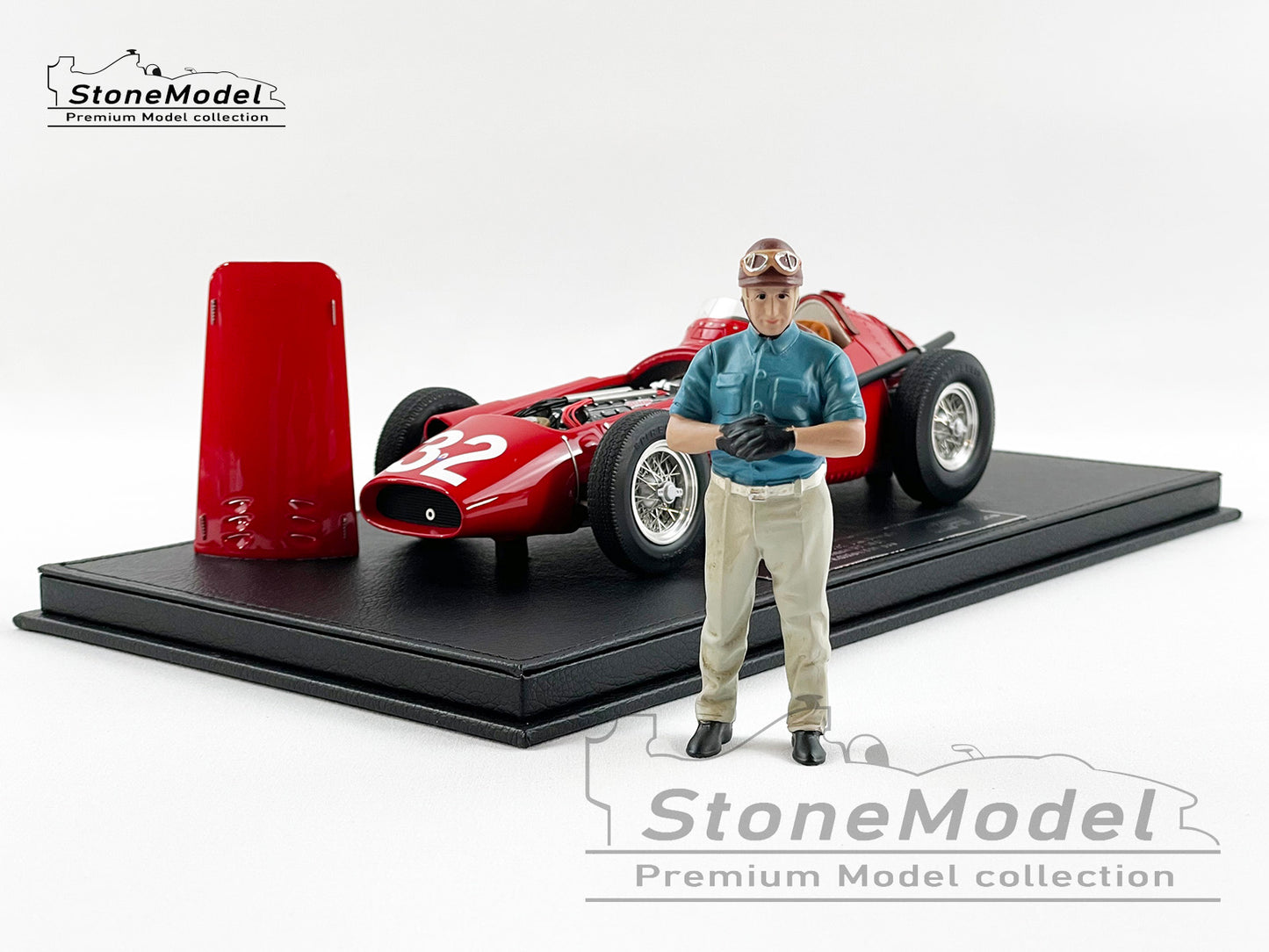 Maserati F1 250F #32 Juan Manuel Fangio Monaco GP 1957 World Champion 1:18 with Figure
