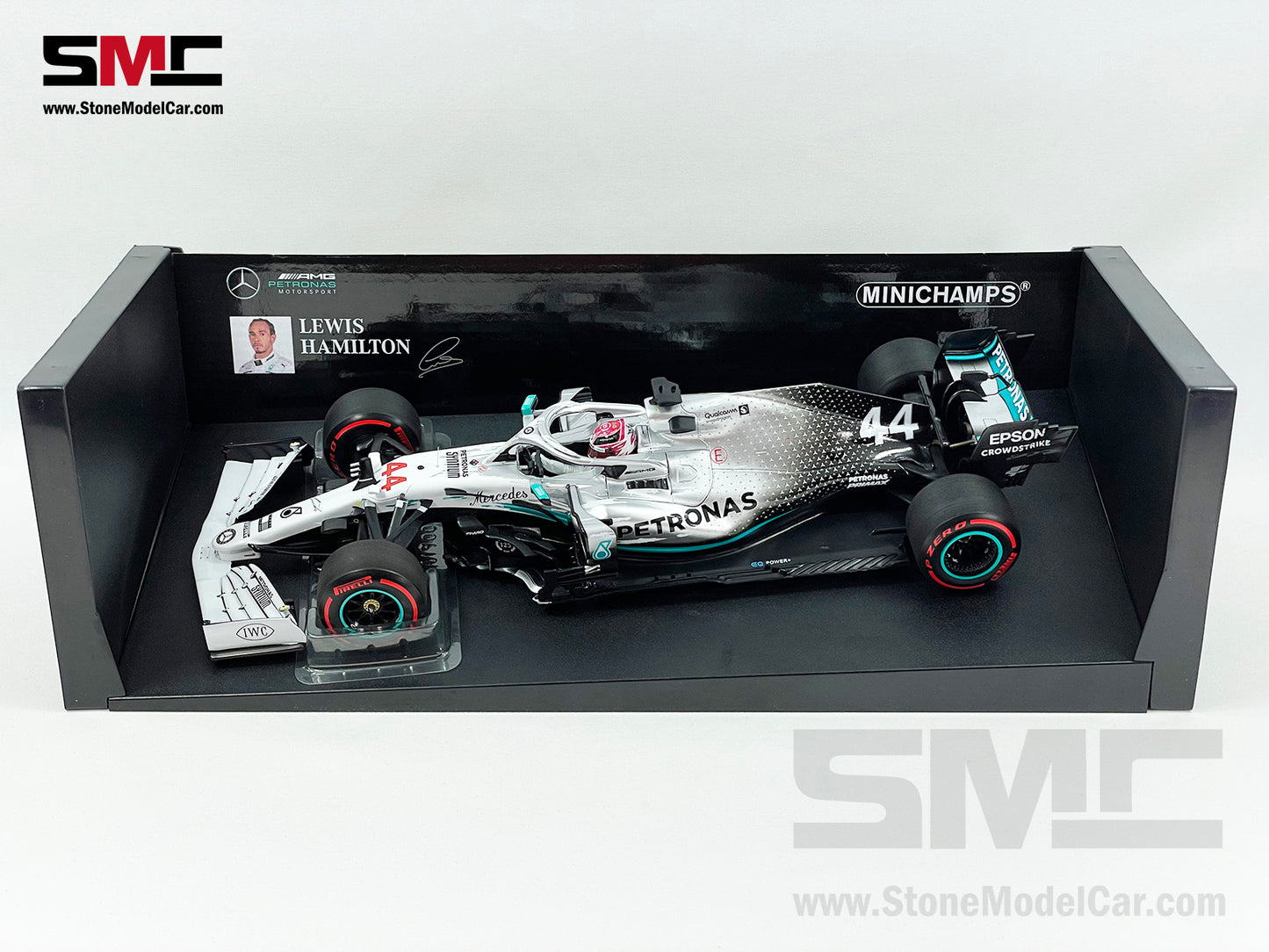2019 World Champion Mercedes AMG F1 W10 #44 Lewis Hamilton German GP 1:18 MINICHAMPS