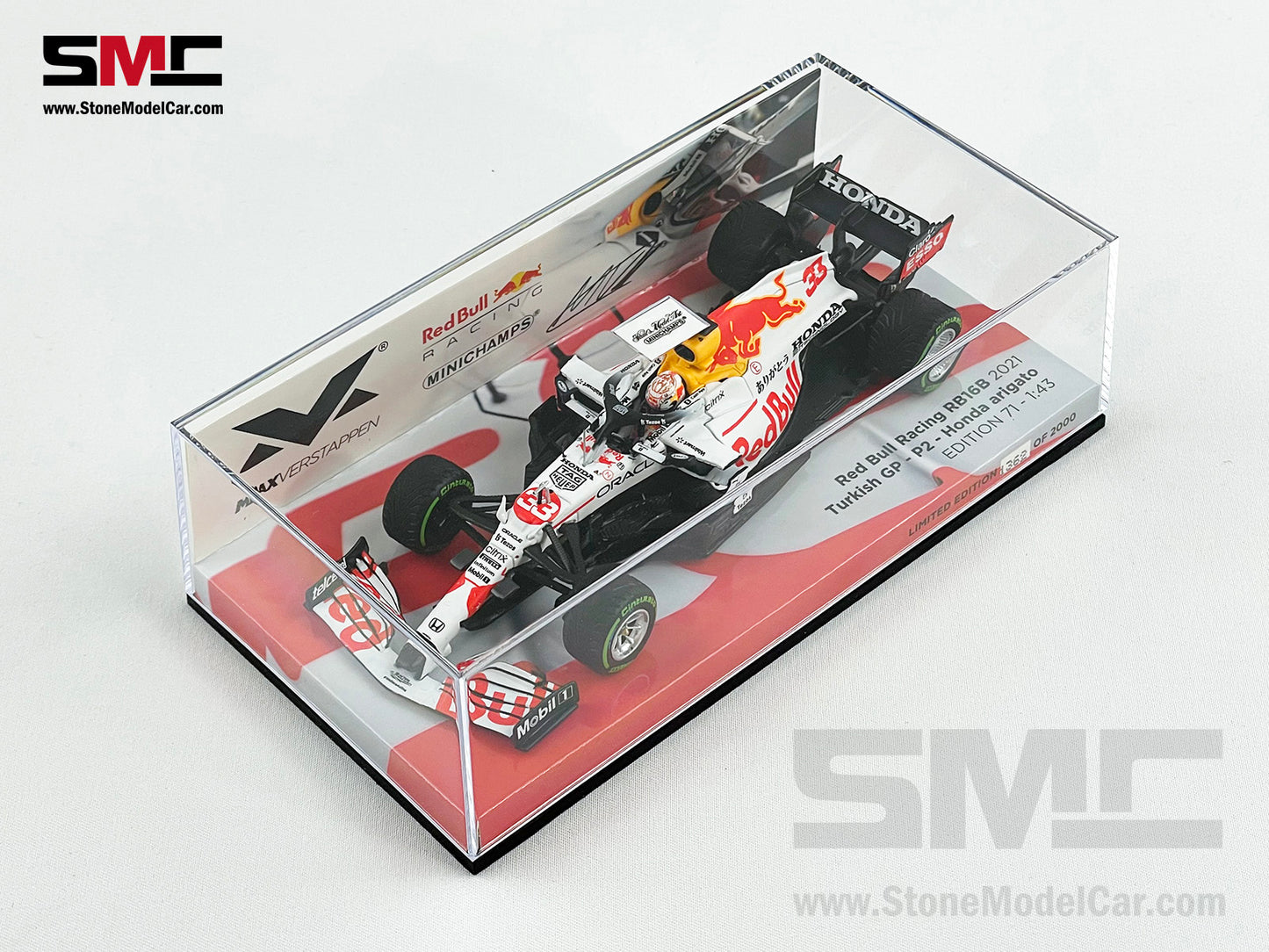 2021 F1 World Champion #33 Max Verstappen Red Bull RB16B Turkish GP Special Livery 1:43 MINICHAMPS