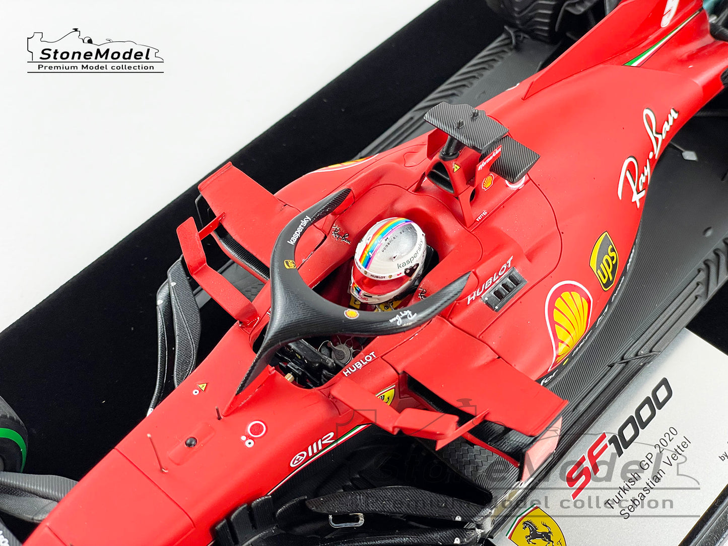 Ferrari F1 SF1000 #5 Sebastian Vettel Turkish 2020 Last Podium with Ferrari Looksmart 1:18