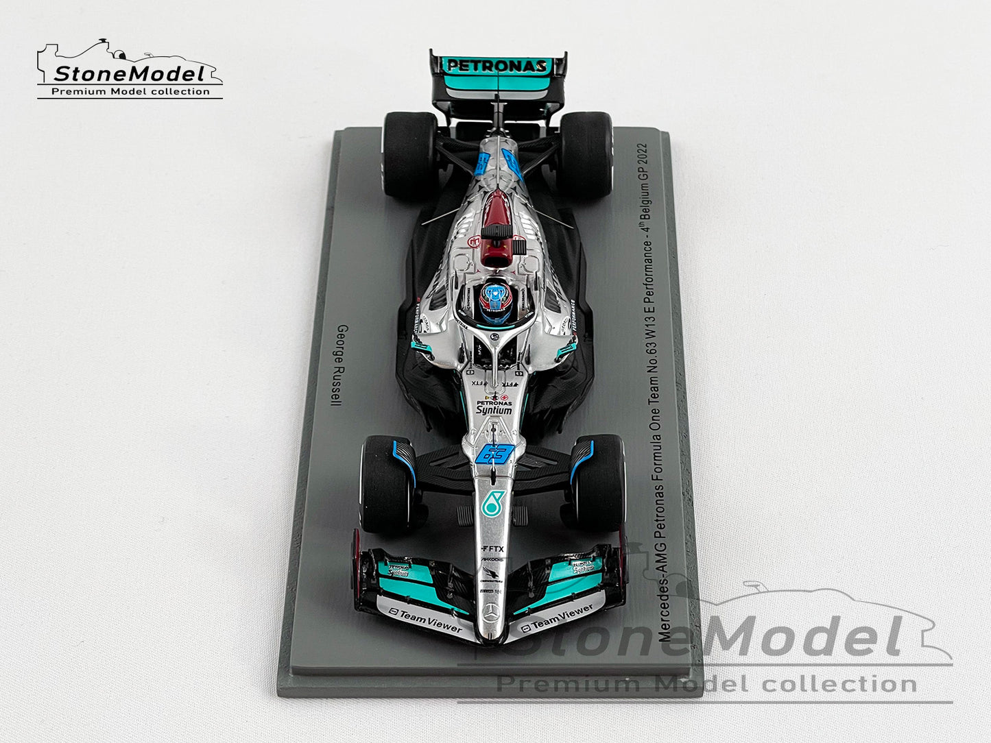 2022 Mercedes F1 W13 #63 George Russell Belgium Special Livery 1:43 Spark S8546