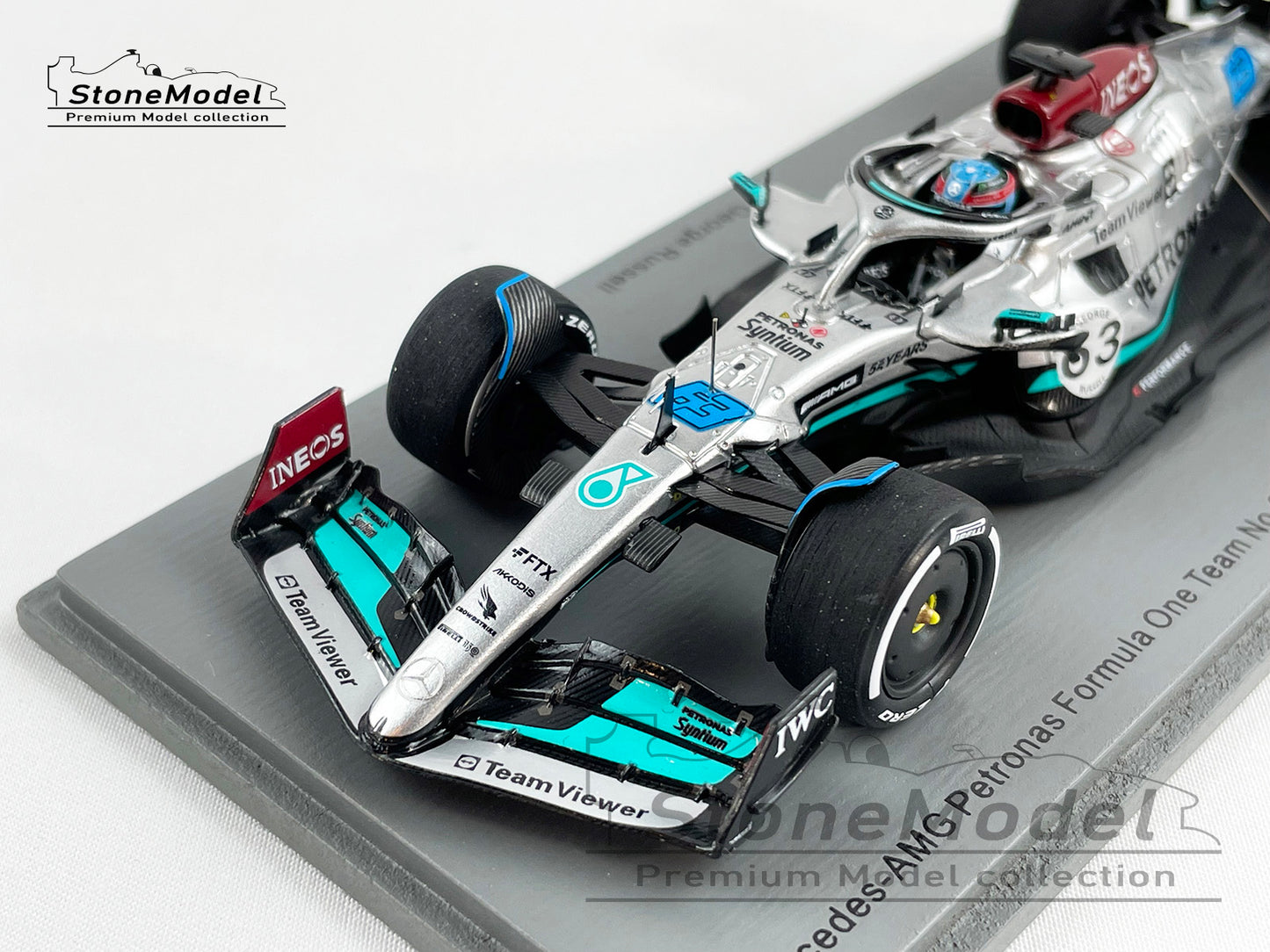 2022 Mercedes F1 W13 #63 George Russell Belgium Special Livery 1:43 Spark S8546