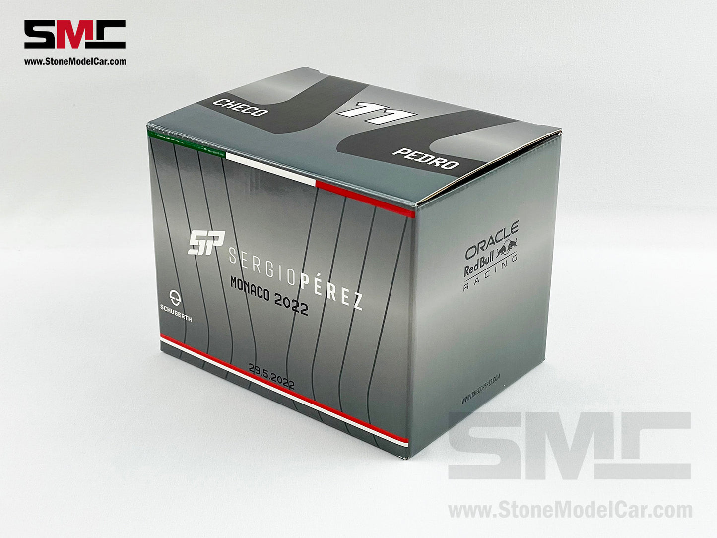 Red Bull F1 RB18 #11 Sergio Perez Monaco GP Winner 2022 Schuberth 1:2 Helmet