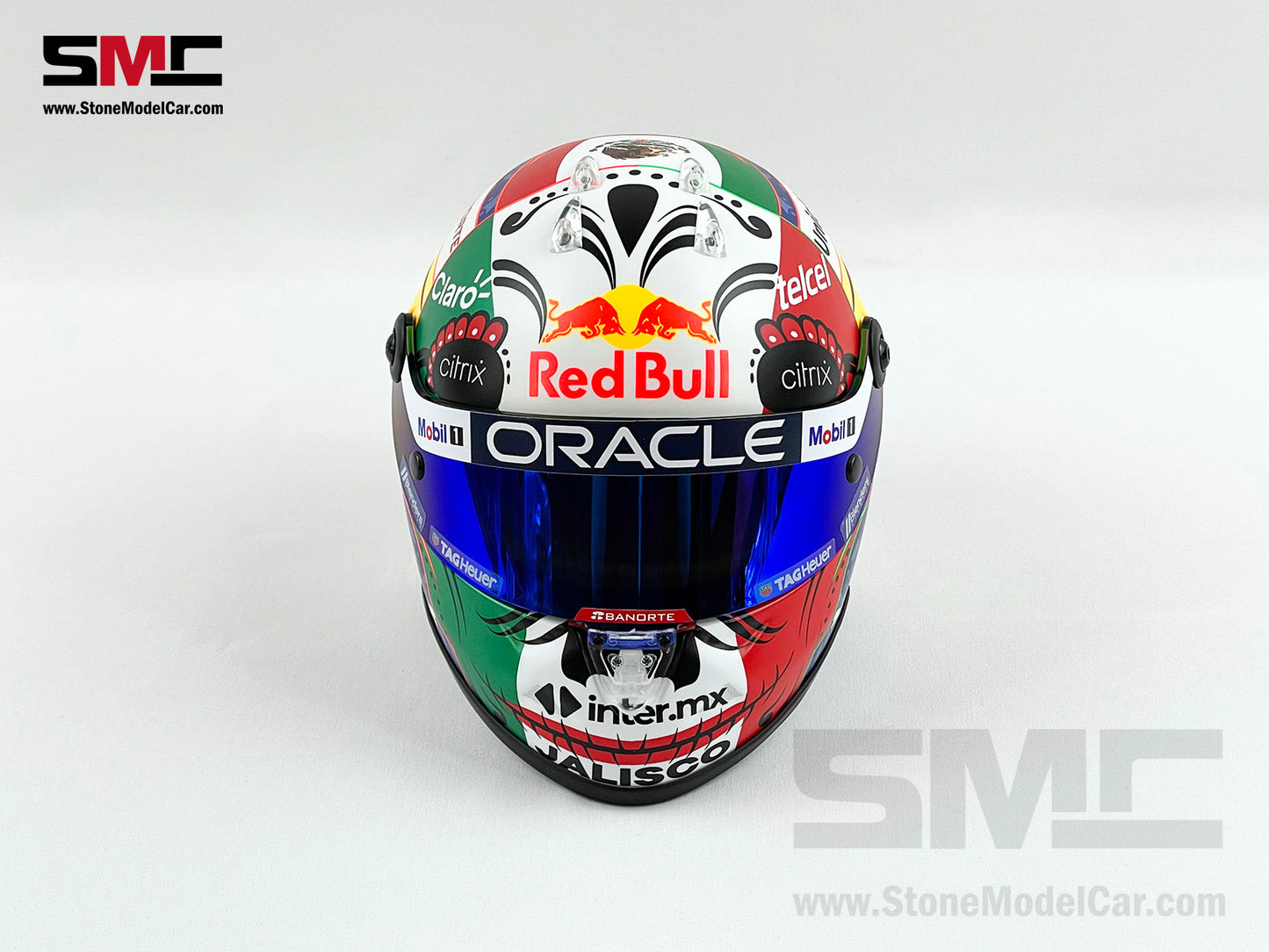 Red Bull F1 RB18 #11 Sergio Perez Mexico GP Podium 2022 1:2 Helmet Schuberth